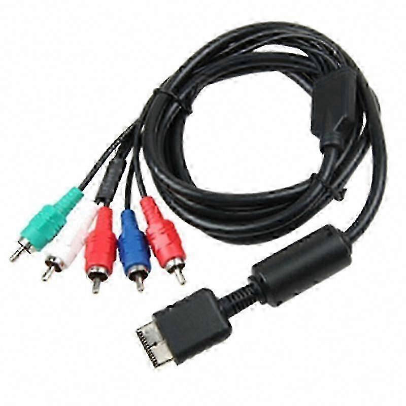 PS2 PS3 PS3 Slim YPbPr Component AV Cable 5-Wire 6FT HDTV Ready