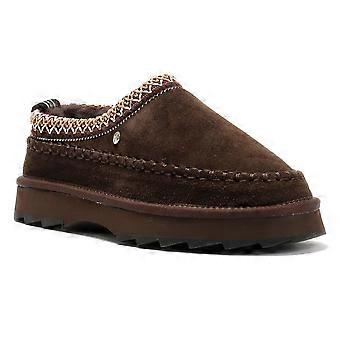 Emu Australia Sharky Adventure Scuff Suede Women's Chocolate Slippers