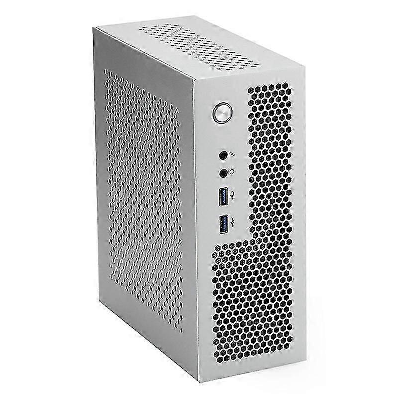 Mini ITX Computer Case, Silver, USB 3.0, Compact HTPC Chassis