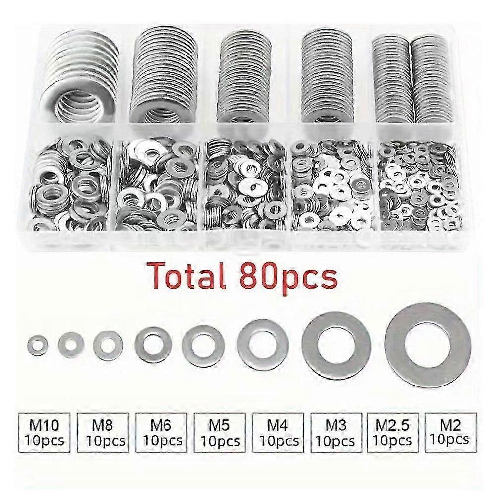 304 Stainless Steel Flat Washers Kit