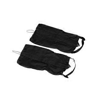 Waterproof Hiking Gaiters Lightweight Durable Leg Gaiters for Skiing Climbing Outdoor Use Black 2PCS
