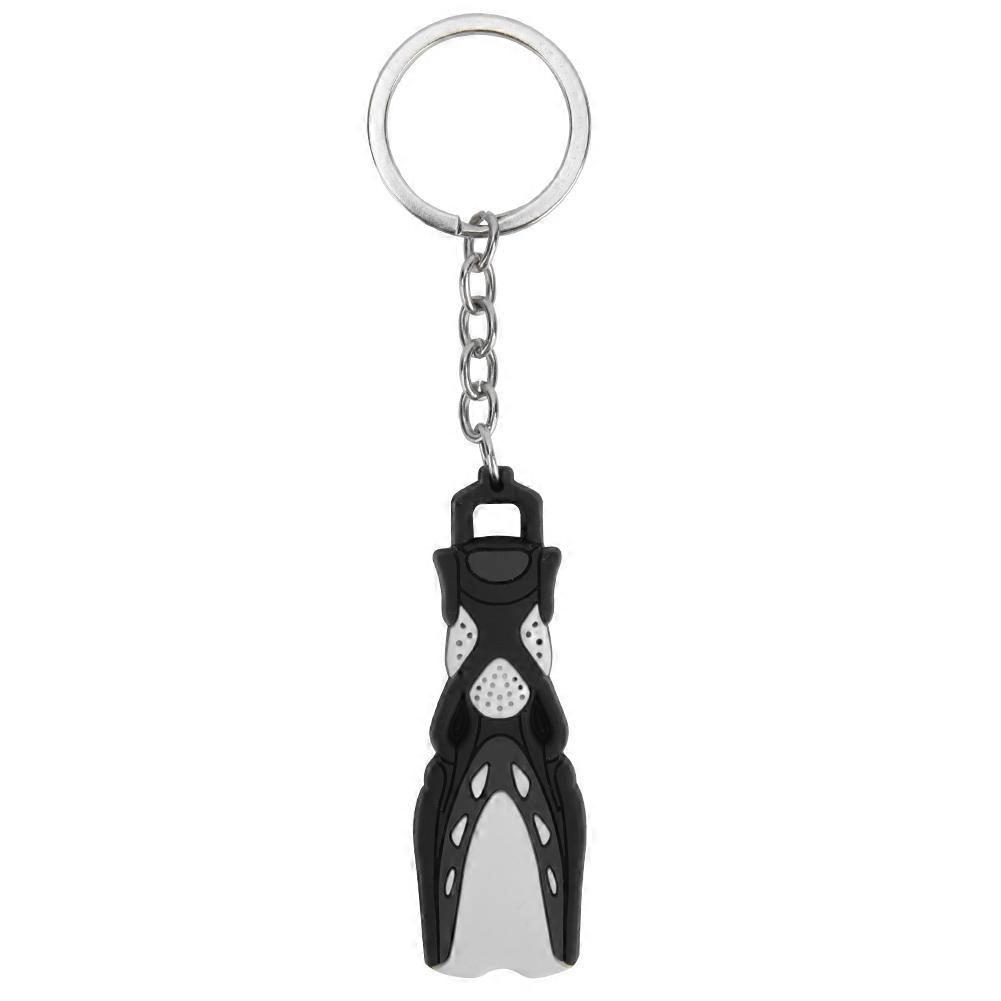 PVC   Diving Theme Key   Unique Short Flipper Shape Keychain Fin Key  Gift