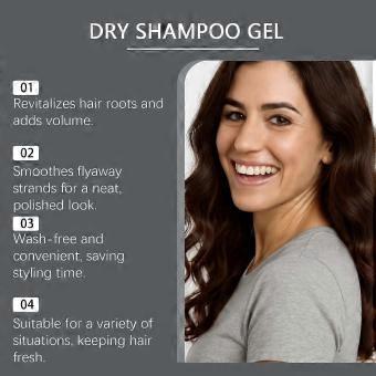 1pcsDry Shampoo Paste & Gel  Instant Fresh Volumizing Dry Shampoo for Dark Hair