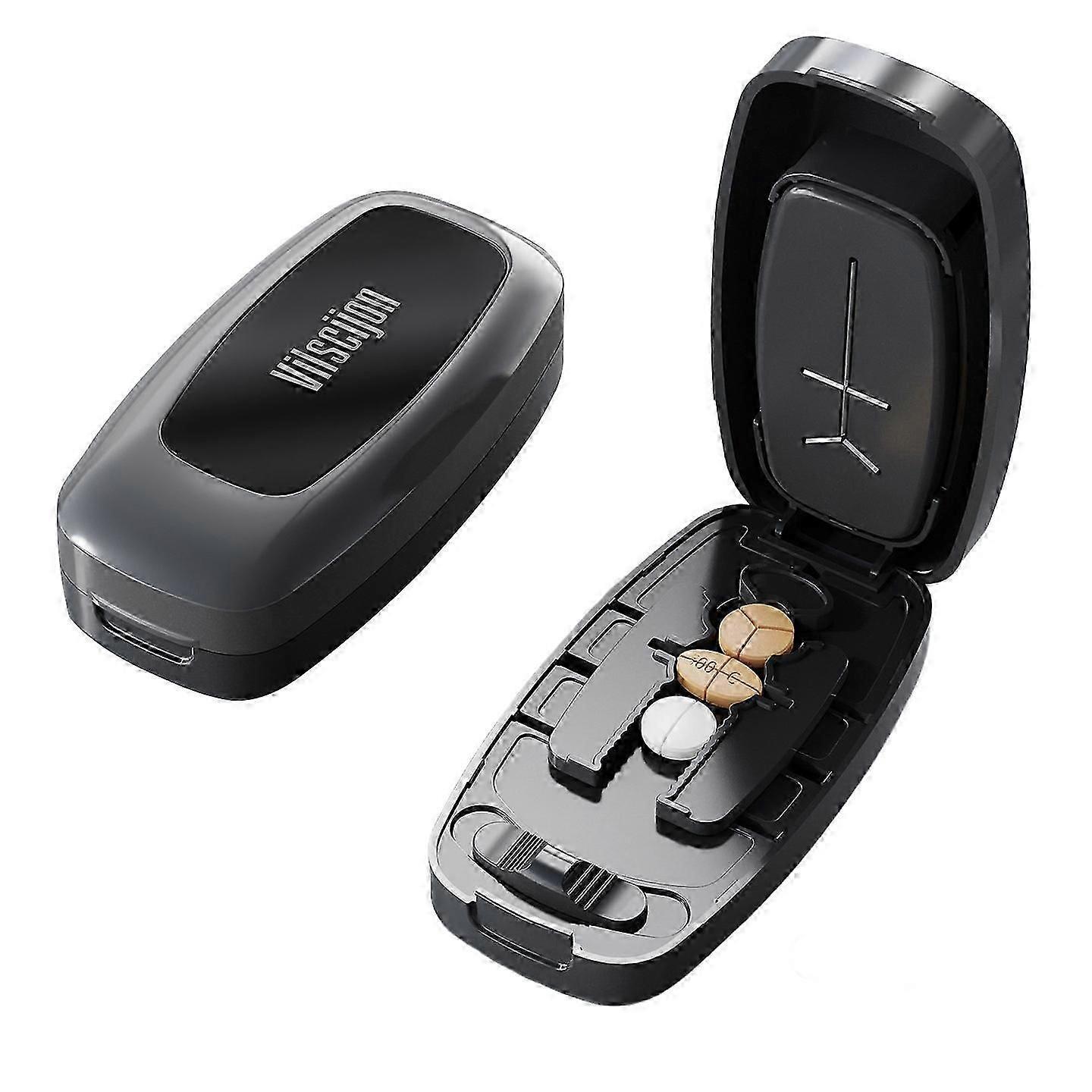 Safe Elastic-Action Pill Splitter