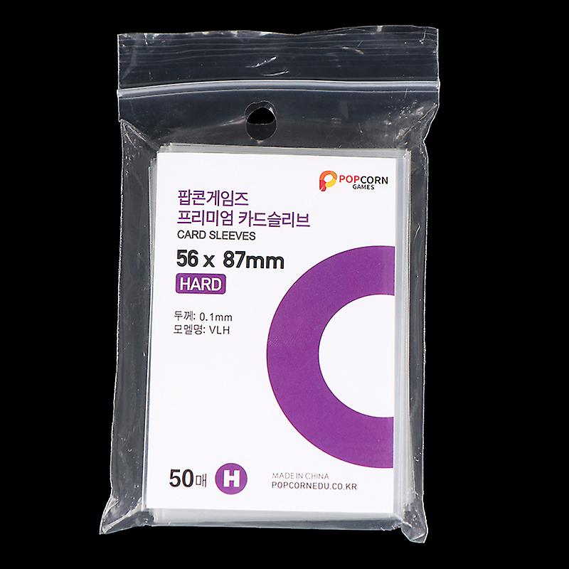 50pcs Korea Card Sleeves Clear Acid Free Photocard Holographic Protector Film