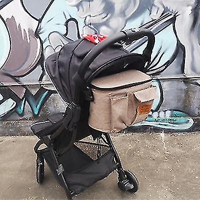 Khaki TA906 Baby Stroller Organizer Waterproof Nappy Bag
