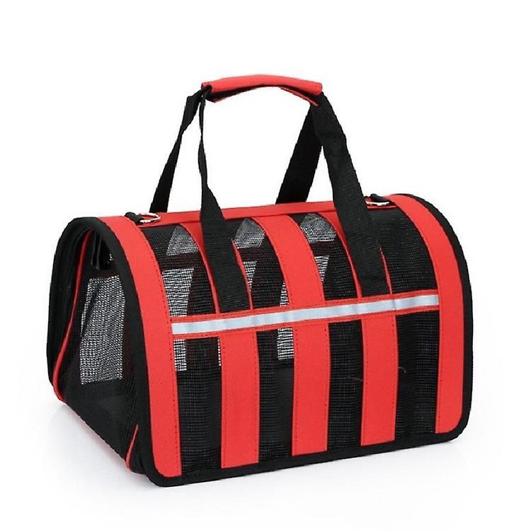 Pets Foldable Carrying Bag, Size:S Red