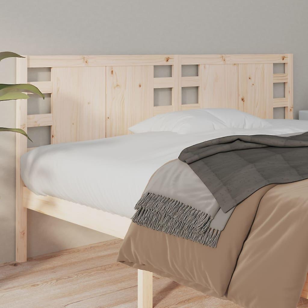 Headboard 206x4x100 cm solid pine wood