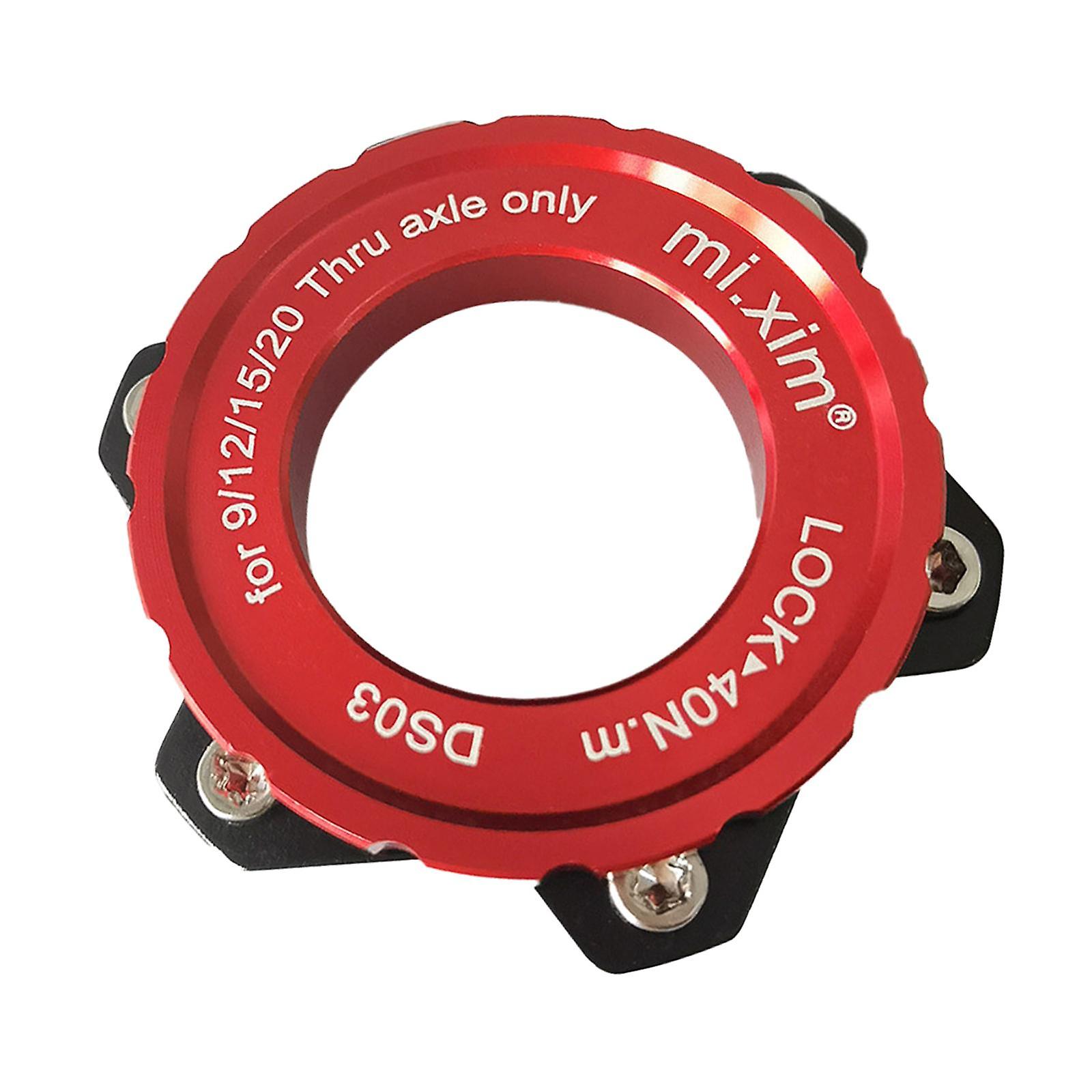 Hub Center Lock Adapter Hub to 6-hole Disc Thru Axle Hub  Red