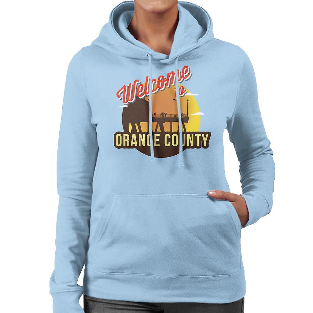 Bem-vindo a Orange County Retro mulheres do capuz moletom