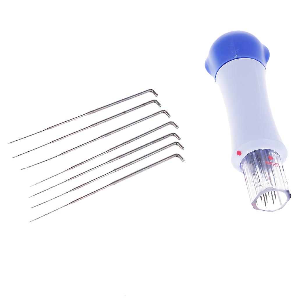 Wool Needle Felting Tool Handle Holder With 7 Needles + 7pcs Wool Needles