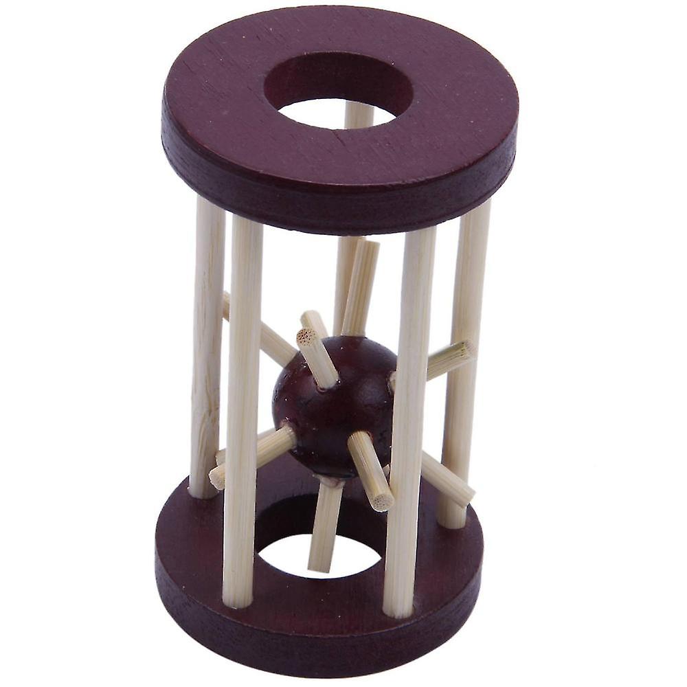 Wooden Tetrakaidecahedron Lock Puzzle Burr Puzzles Teaser Intellectual Removing Assembling Toy