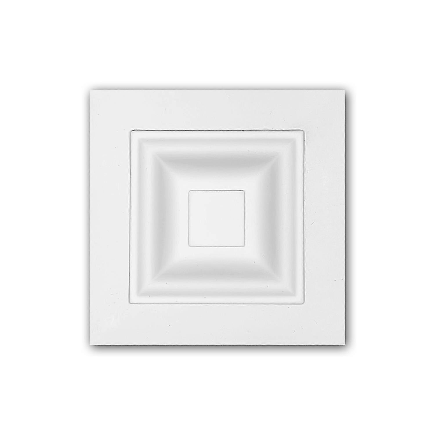 e-Delux GmbH 1 x Élément décoratif 154001 Profhome blanc Mousse de polyuréthane rigide prétraité léger, solide, indéformable