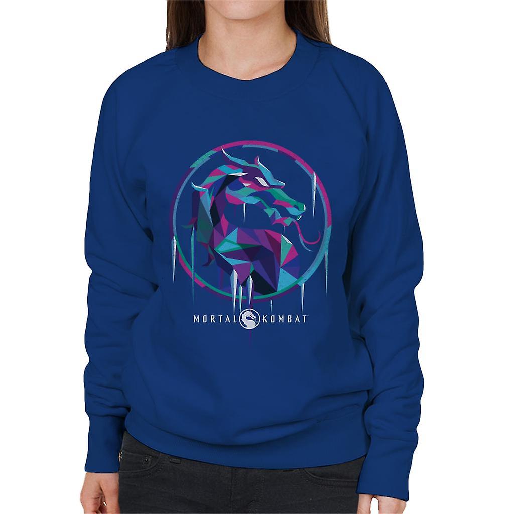 Mortal Kombat Sub Zero Ice Art Logo Women's Sweatshirt