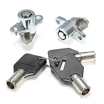2x Hard Saddlebag Lock 3 Keys Set For Harley Touring