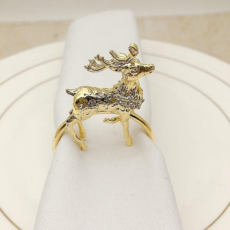 Napkin Buckle Rings Christmas Holder 6-pcs Multi-function Ring For Parties