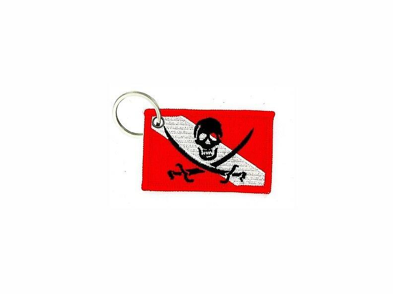 Cle Cles Key Brode Patch Ecusson Badge Flag Tete De Mort Scuba Diver