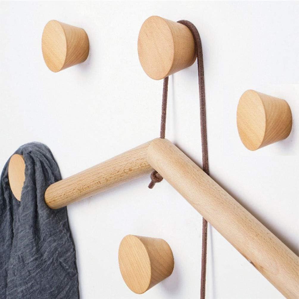 Pegs, Wooden Wall Hooks, Solid Wood