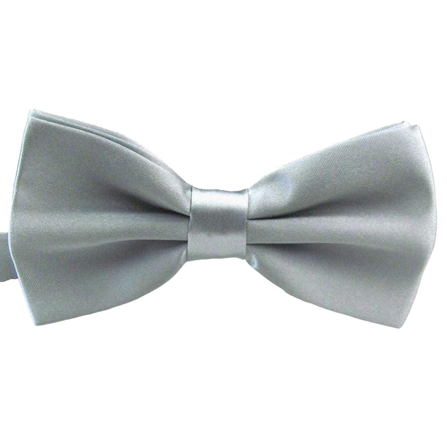 Men Tie Bow Solid Color Adjustable Korean Style Wedding Tie