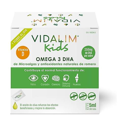 Omega 3 DHA from microalgae and vitamin D Kids 30 packets