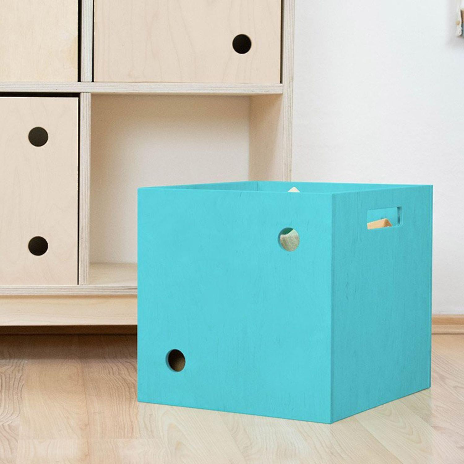 Storage box DICE turquoise 2