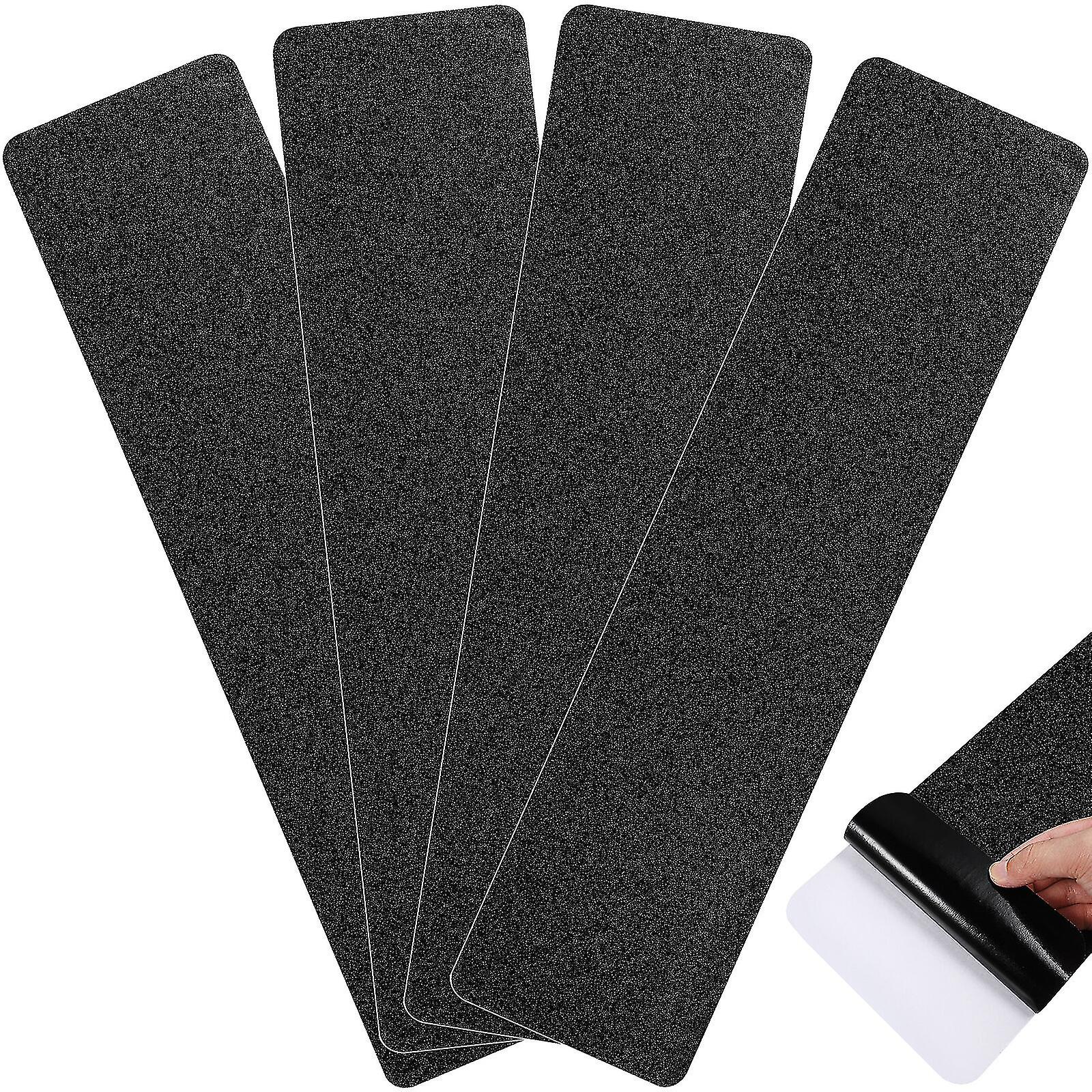 4pcs υπαίθριες ταινίες σκαλοπατιών σκαλοπατιών Αντιολισθητικές ταινίες αδιάβροχες ταινίες λαβής υψηλής αντιολισθητικές ταινίες ασφαλείας έλξης