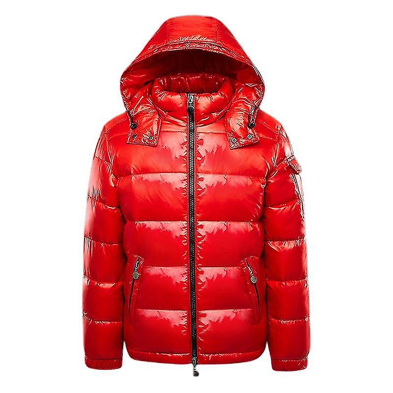 Men's White Duck Down Shiny Down Jacket