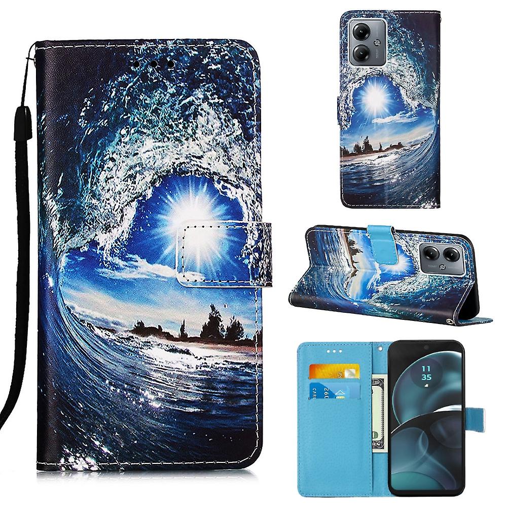 Plain Weave PU Phone Case For Motorola Moto G14