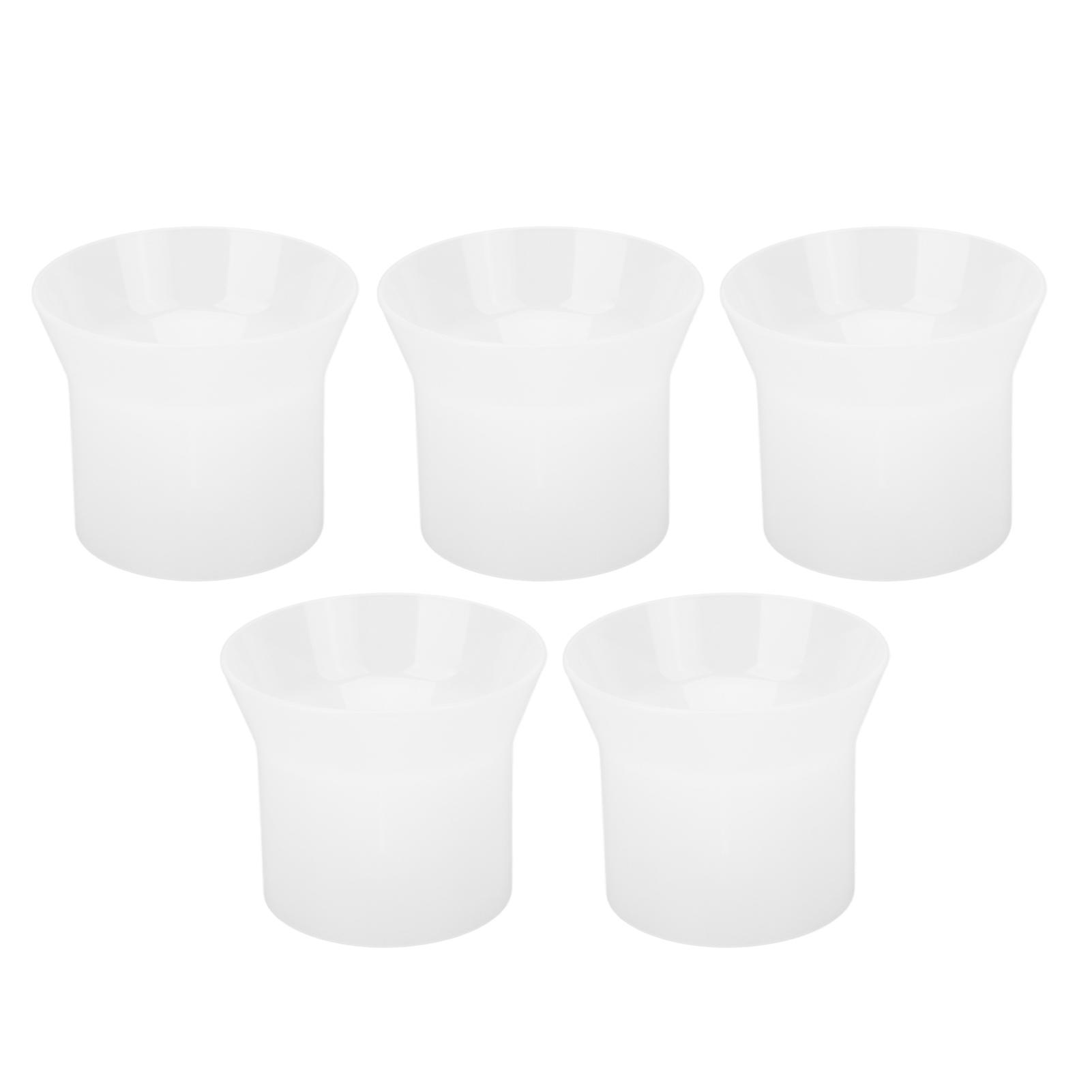 Pack White Round Funnels for Lotion, Bottle Filling, Shampoo, Essential Oil Transfer