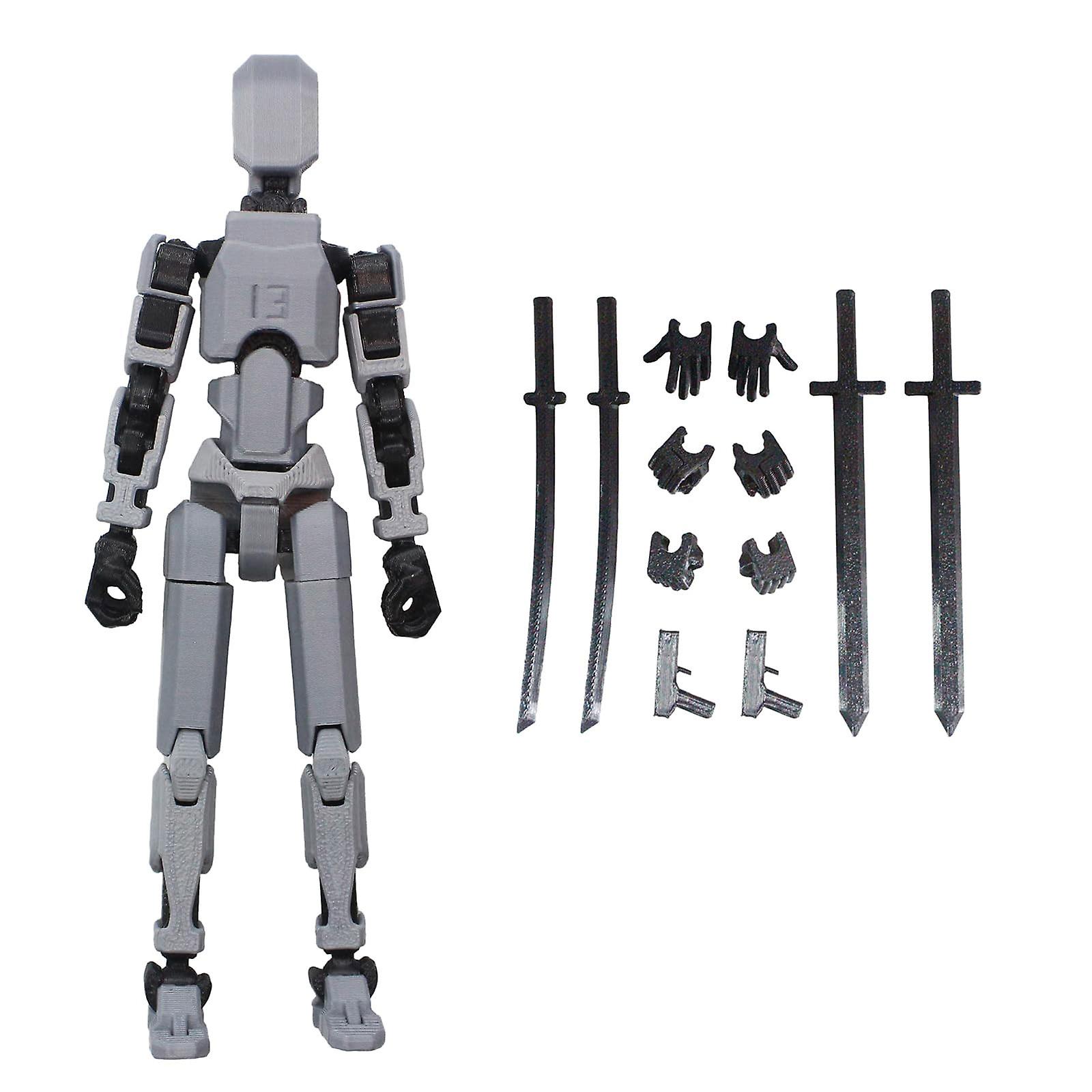 Multi Jointed Movable Robot 3D-printet mannequin leker Full Body aktivitet Figurer, Rask frakt