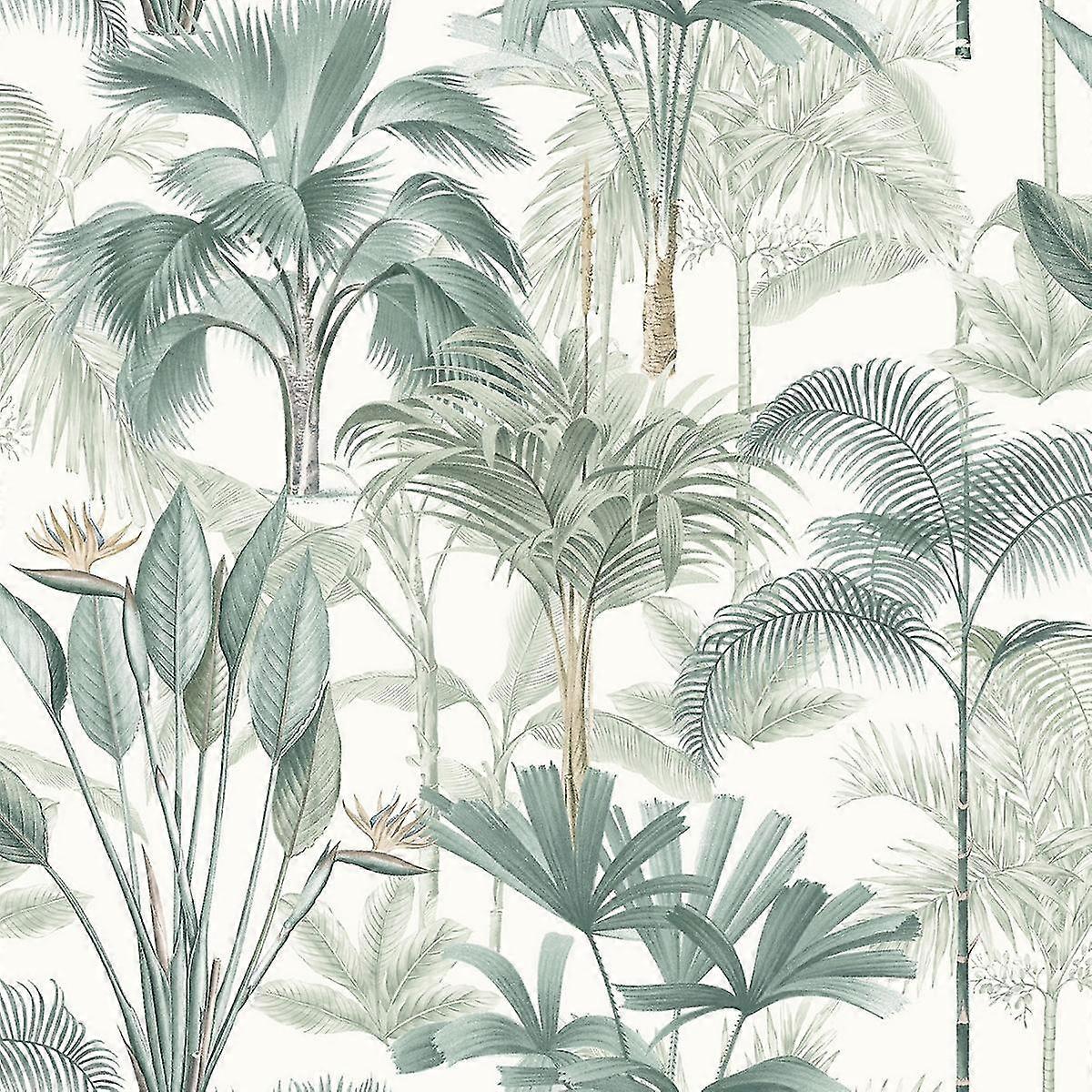 Papier peint King Palm Vert Art 922908