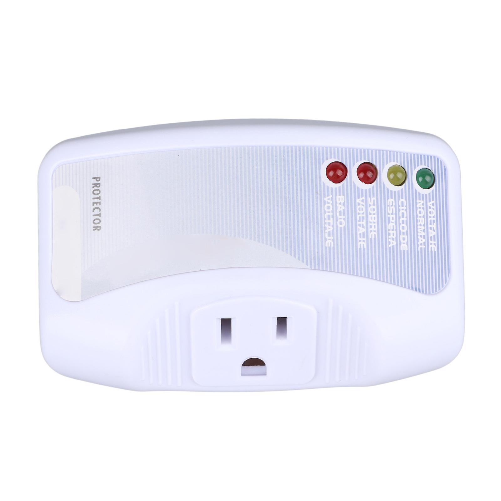 10A Voltage Surge Protector Plug In for Home Appliances, Plastic Housing Overload Circuit Protector Socket