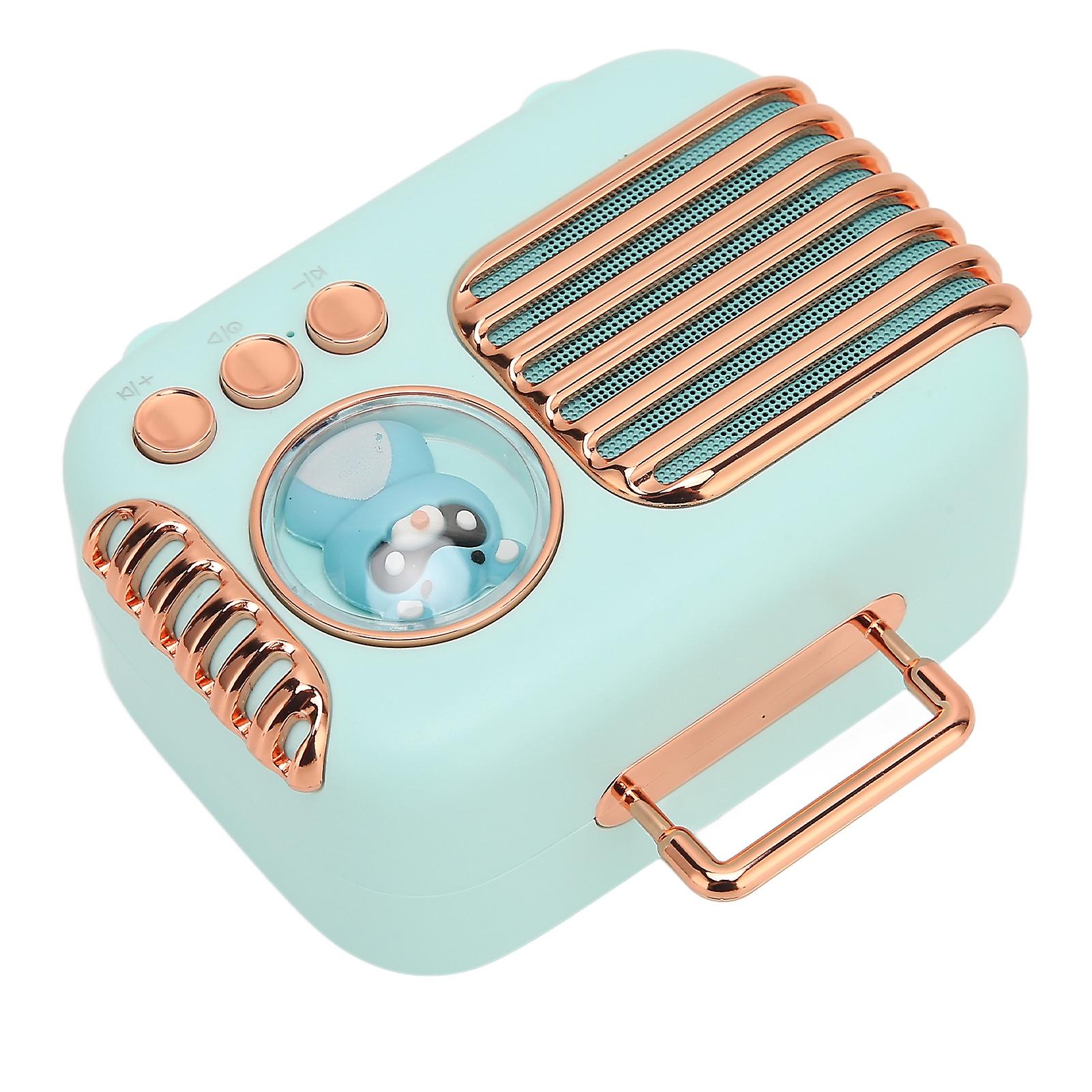 Bluetooth 5.0 5W Portable Mini Speaker with Memory Card Slot Blue