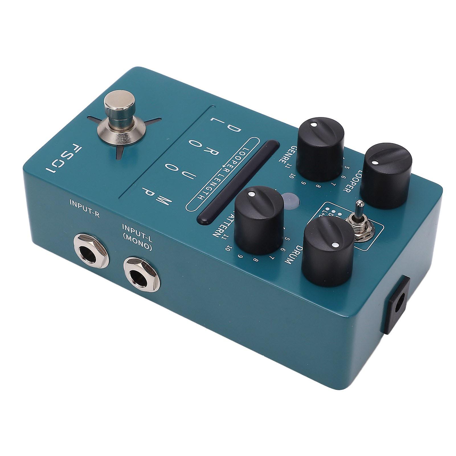 Efekt gitary elektrycznej z przyciskiem TAP Phrase Loop Pedał efektu automatu perkusyjnego DC 9V Power