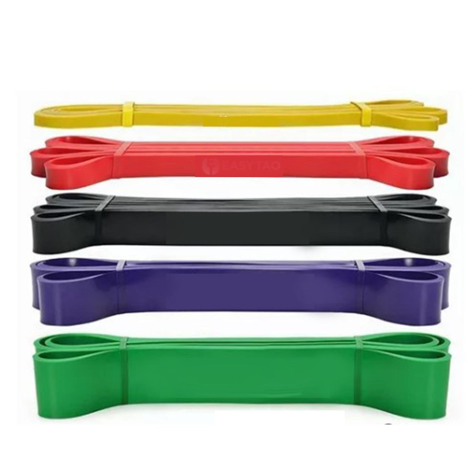 5Pcs Elastic Resistance Band Set for Working Out Home Exercise Fitness with Handles 