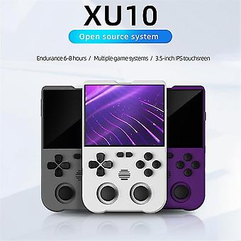 Xu10 Game Console 3.5 Inch Ips Screen 64g Arcade Retro Dual Joystick 3d Game Player Rk3326s 64-bit 3000mah White