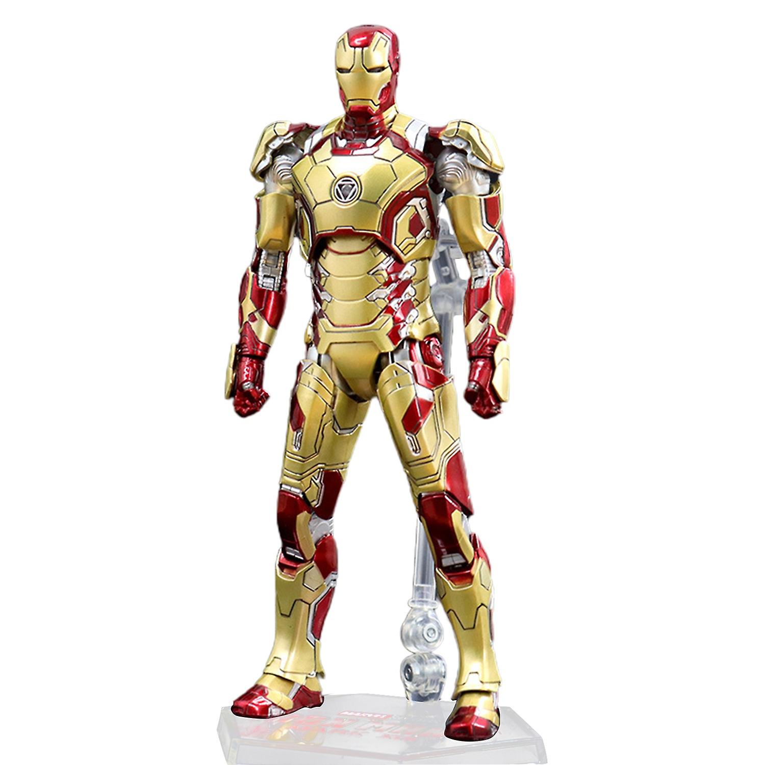 Iron Man Figure Movable Joint Marvel Character Miniature Figurine MK1 MK2 MK3 MK4 MK5 MK6 MK7 MK42