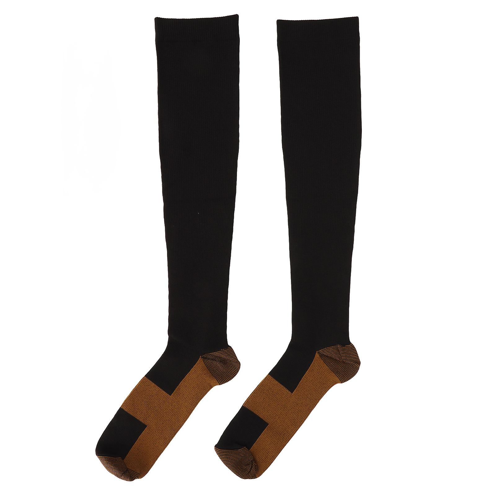 Compression Socks Copper Fiber Stress Relief Improve Circulation Ankle Compression Socks for Diabetic S/M