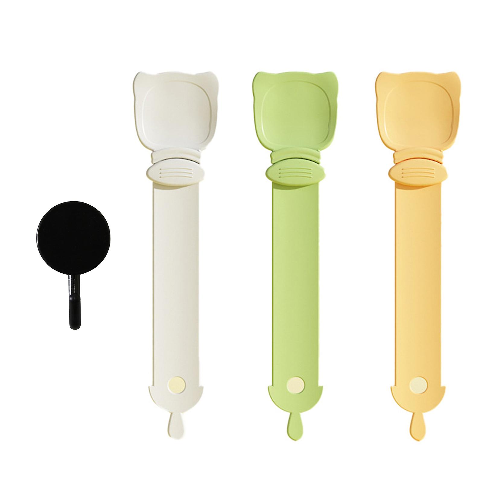 Cat Feeding Spoon Round Hanging Hooks Set Reusable Handheld Food Spoon Cat Supplies
