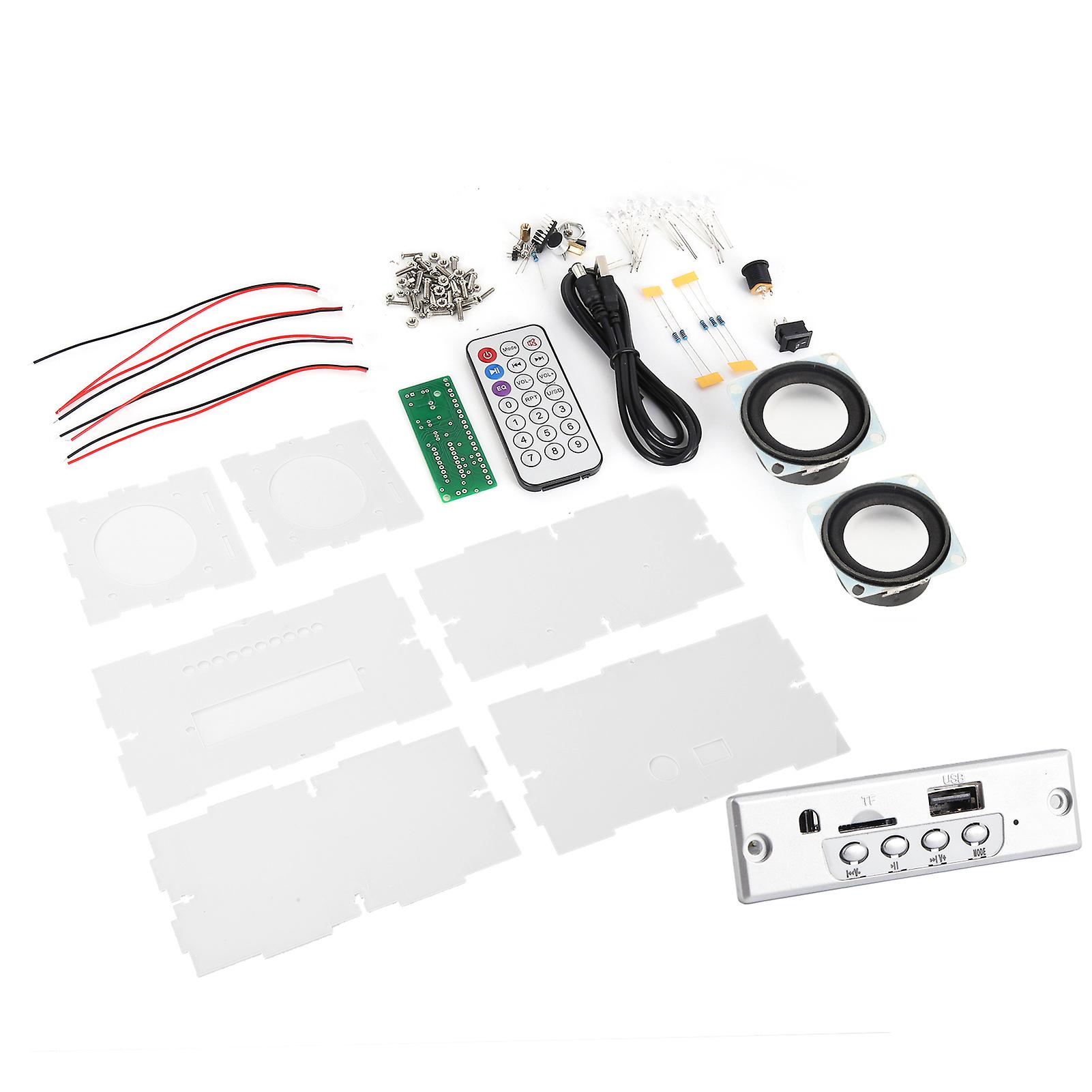 DIY Bluetooth Speaker Box Kit - Bluetooth 5.0, Voice Control, High-Fidelity Sound