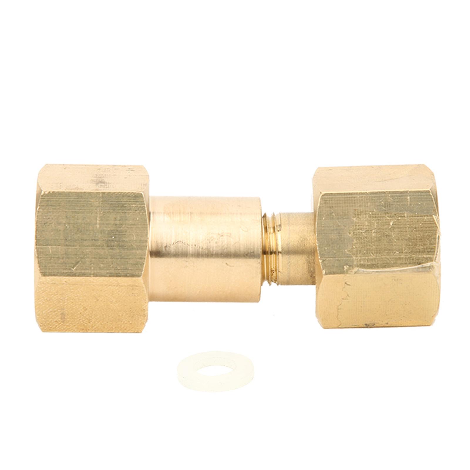 Brass Cylinder Adaptors, Thread CGA580 to CGA320 CO2 Cylinder Inlet Adapter Carbon Dioxide Tank to Argon Flowmeter Regulator Fittings