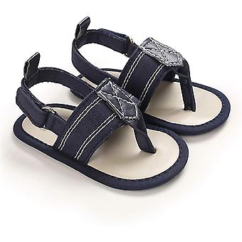 Veeki Baby Boys Girls Summer Sandals Non-Slip Soft Sole Infant Slippers Cotton Crib Shoes for Toddler First Walkers -------- Blue12cm