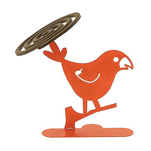 Orange Parakeet Spiral Holder 1 unit