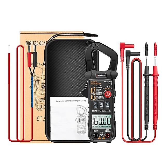St210 True Rms Multimeter Clamp Meter Dc/ac 600a Amp Current Tester 6000 Counts 35ed