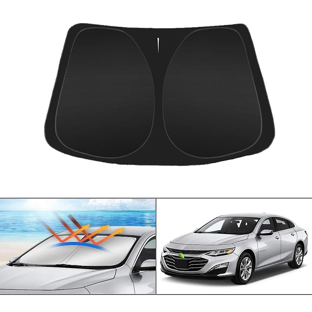 Black Sunshade for Tesla Model Y Model 3 Windshield Sunshade Folding Front Window Sun Shade Double