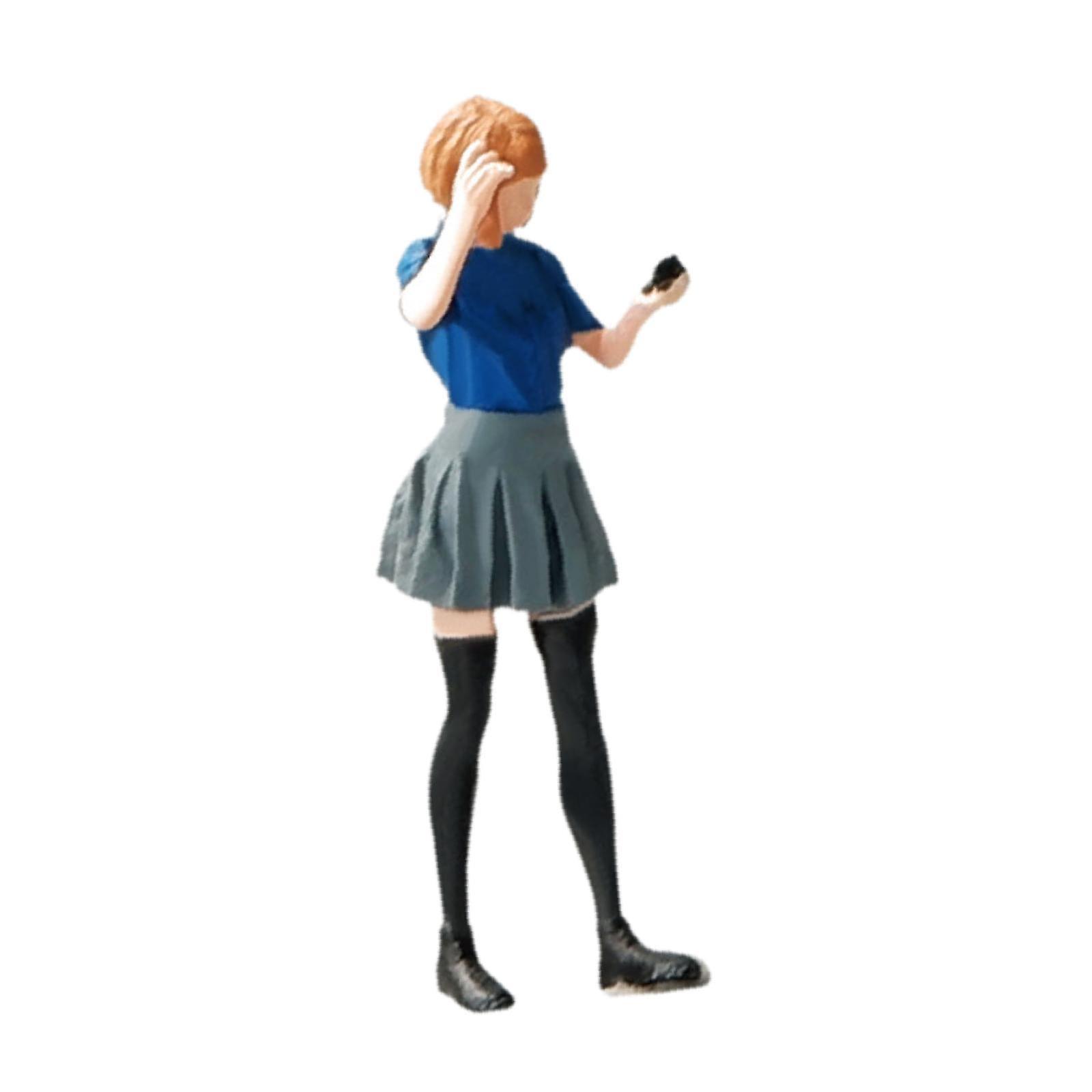 1:64 modèle personnes figures miniature scène disposition résine sable table fille modèle