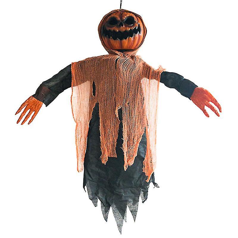 1pcs Pumpkin Head Hanging Ghost For Halloween Decorations