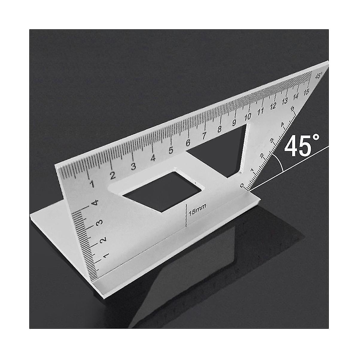 Multifunctional Square 45+ Gauge Angle Ruler T-shaped Measuring Woodworking Ruler Tool