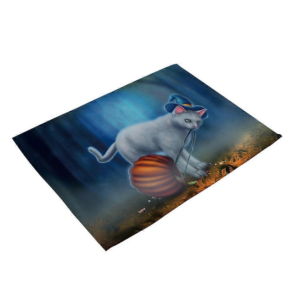 Cotton Linen Tableware Mat Animals Printing Placemat Dining Table Decor(MA0005-1)