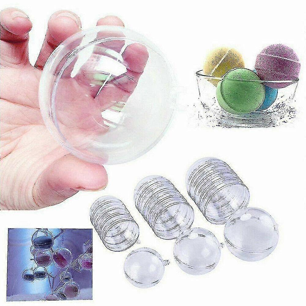15pcs σαφής σφαίρα baubles σφαίρα κενή πλήρωσης κιβώτιο δώρων διακοσμήσεων δέντρων Χριστουγέννων